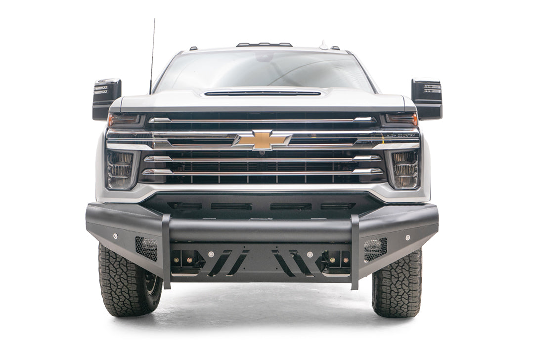 Fab Fours CH20-Q4961-1 2020-2023 Chevy Silverado 2500/3500 HD Black Steel Elite Front Bumper No Guard