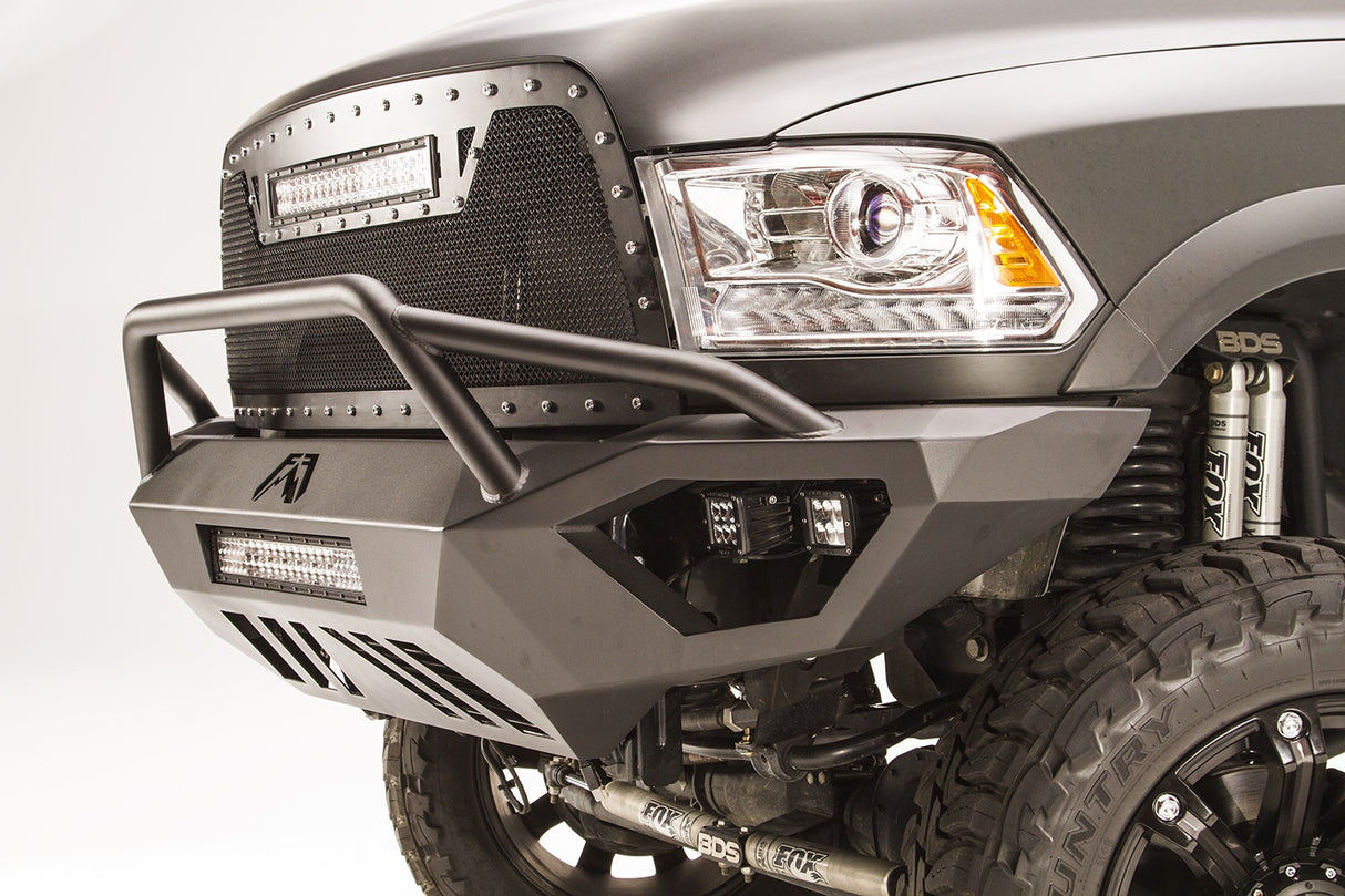 Fab Fours DR10-V2952-1 Dodge Ram 2500/3500 HD 2010-2018 Vengeance Front Bumper Pre-Runner Guard Non-Sensor - BumperStock