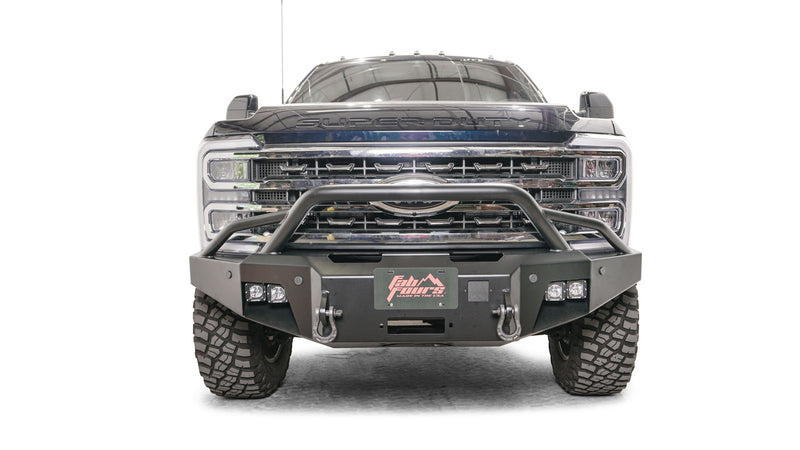 Fab Fours FS23-A5952-1 Ford F250/F350 Superduty 2023 New Premium Front Winch Bumper Pre-Runner Guard - BumperStock