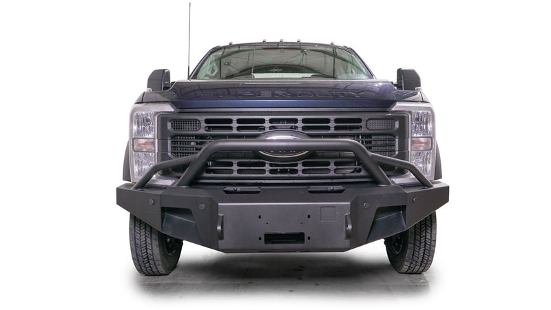 Fab Fours FS23-A5962-1 Ford F450/F550 Superduty 2023-2024 New Premium Front Winch Bumper Pre-Runner Guard - BumperStock
