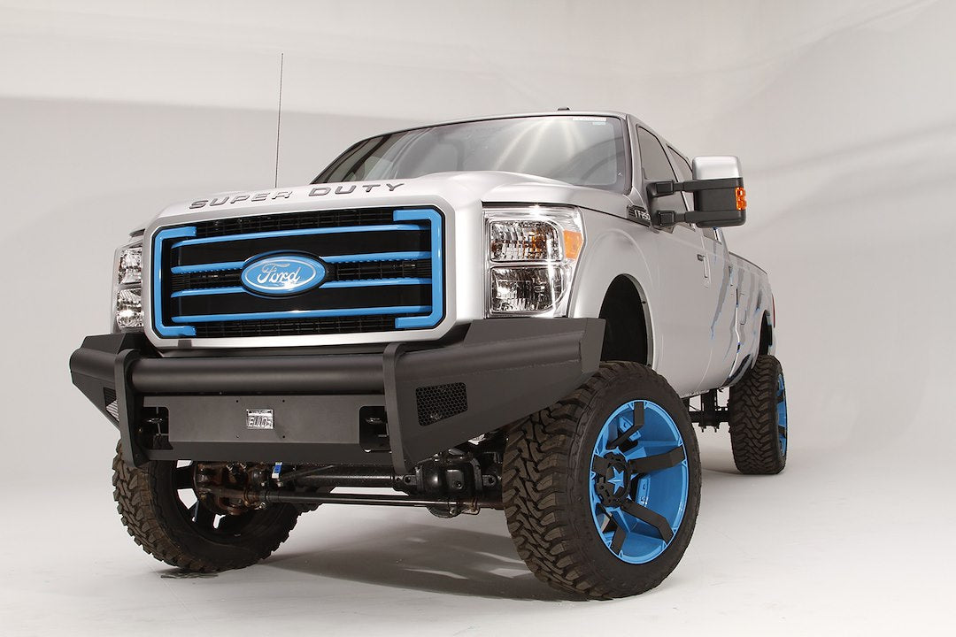 Fab Fours FS99-Q1661-1 Ford F250/F350/F450/F550 Super Duty 1999-2004 Black Steel Elite Front Bumper No Guard