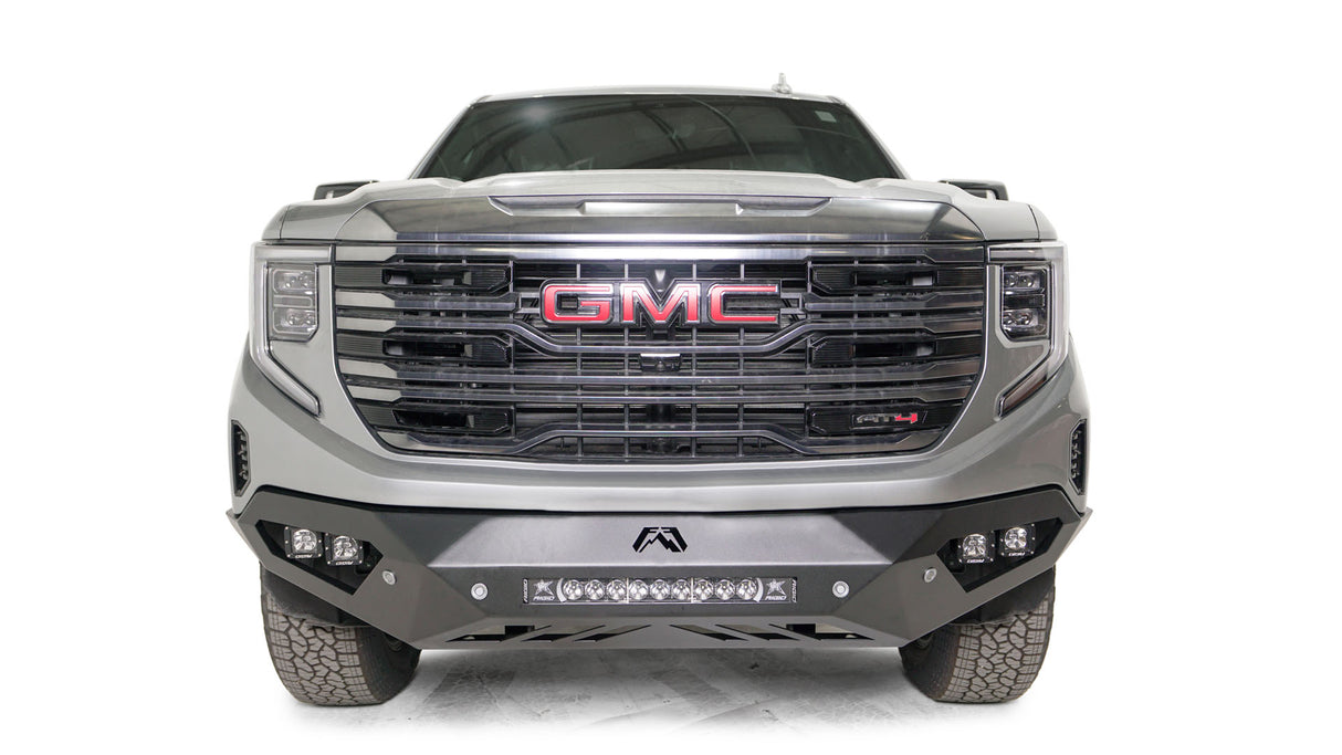 Fab Fours GS23-D5851-1 GMC Sierra 1500 2022-2023 Vengeance Front Bumper No Guard Sensor - BumperStock