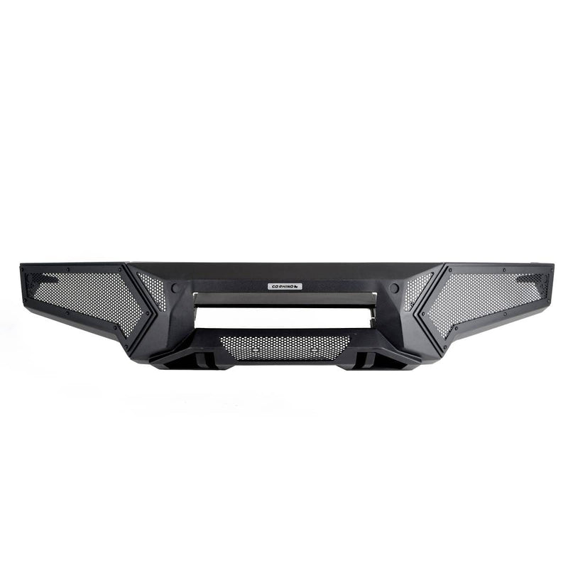 Go Rhino 341301T 2019-2023 Ram 1500 Element Front Bumper with Power Actuated Hide-Away Light Bar Mount - BumperStock
