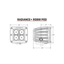 Rigid 202053 Radiance+ Pod RGBW Pair - BumperStock