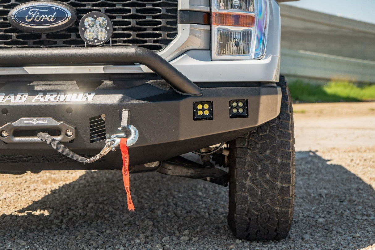 Road Armor Stealth 6211F4B 2021-2023 Ford F150 Front Winch Bumper with Pre-Runner Guard - BumperStock