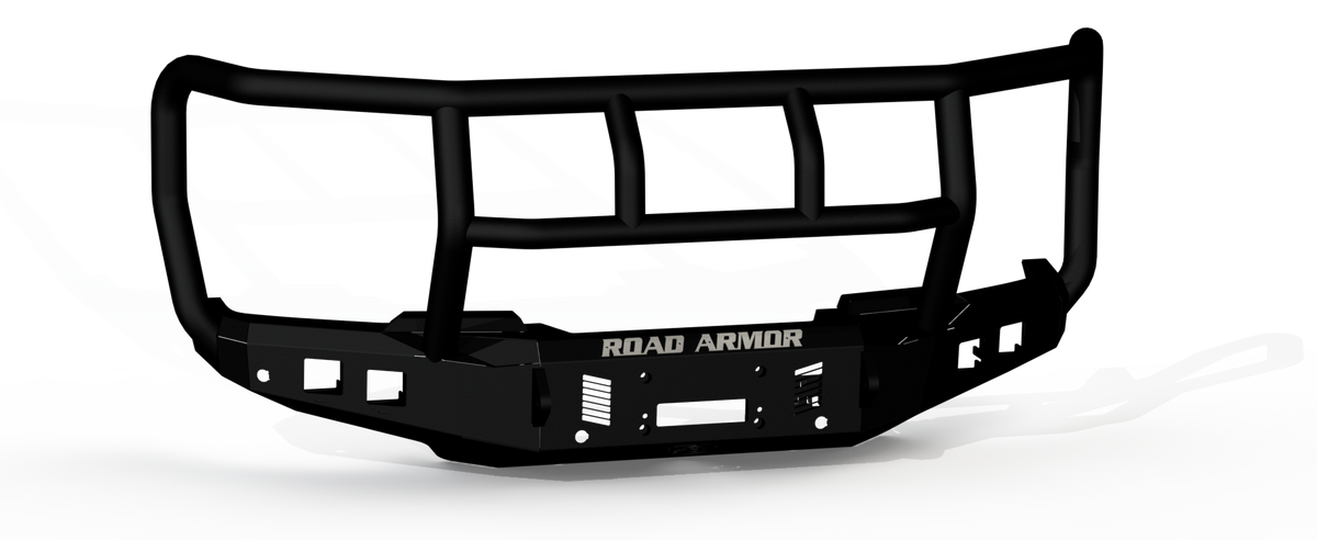 Road Armor Stealth 6232F2B 2023-2024 Ford F250/F350 Super Duty Front Winch Bumper Titan II Guard - BumperStock
