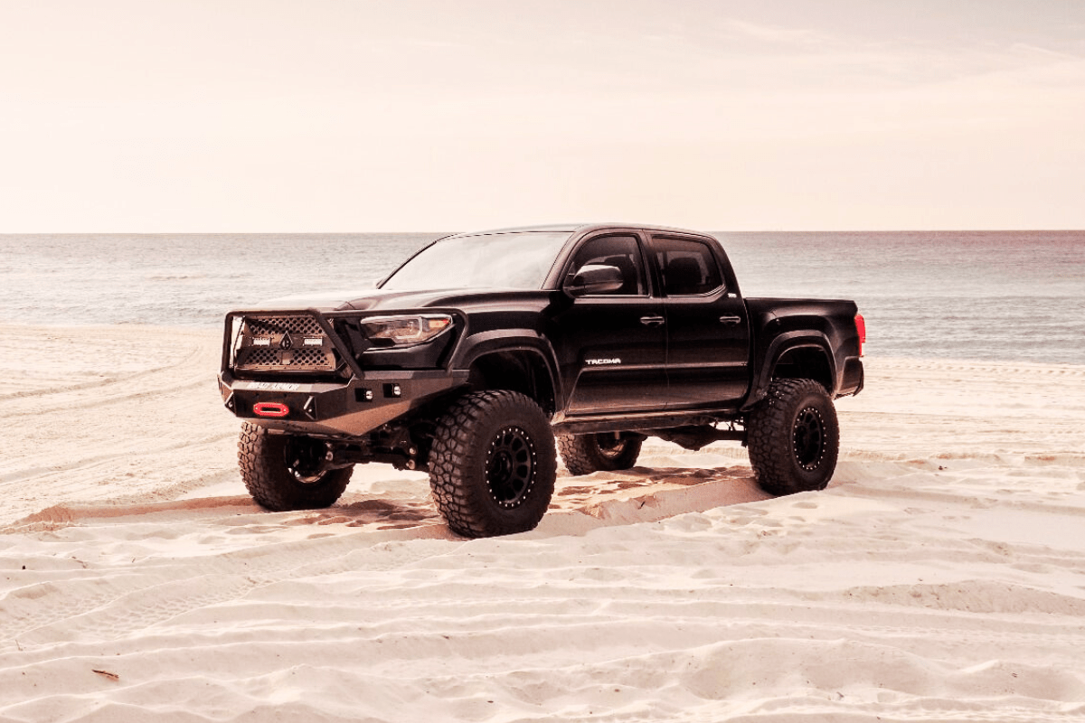 Road Armor Stealth 9161F5B 2016-2023 Toyota Tacoma Front Winch Lonestar Guard Bumper - BumperStock