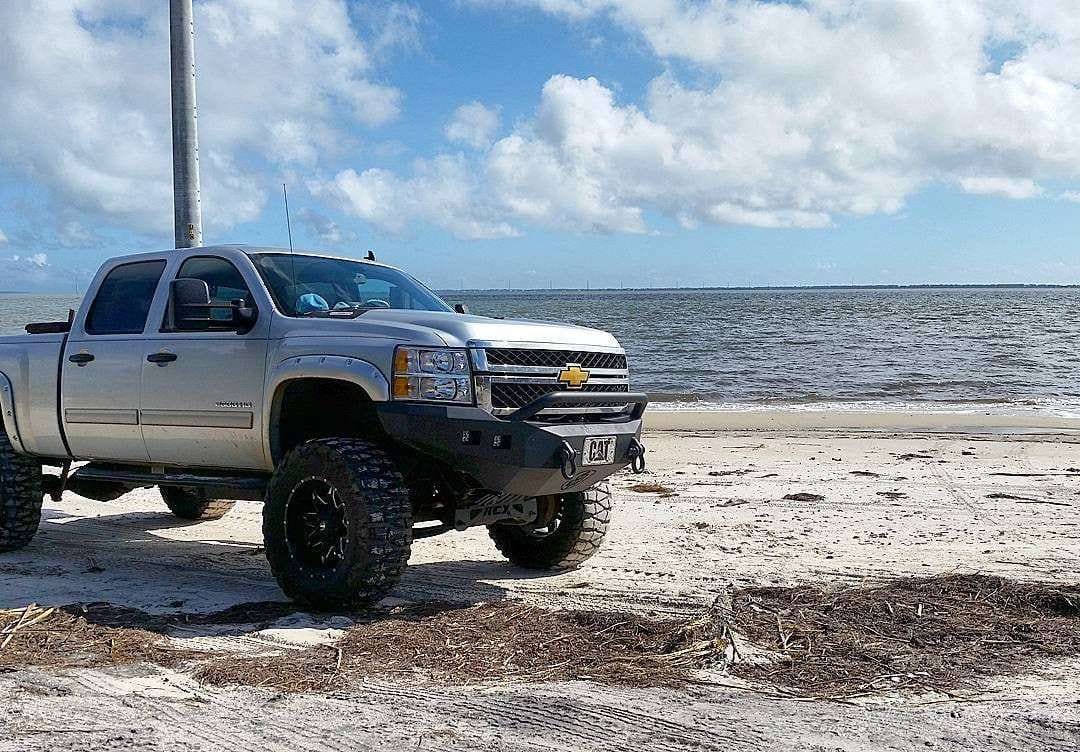 Road Armor 38204B 2011-2014 Chevy Silverado 2500/3500 Stealth Front Winch Bumper Pre-Runner Guard-BumperStock