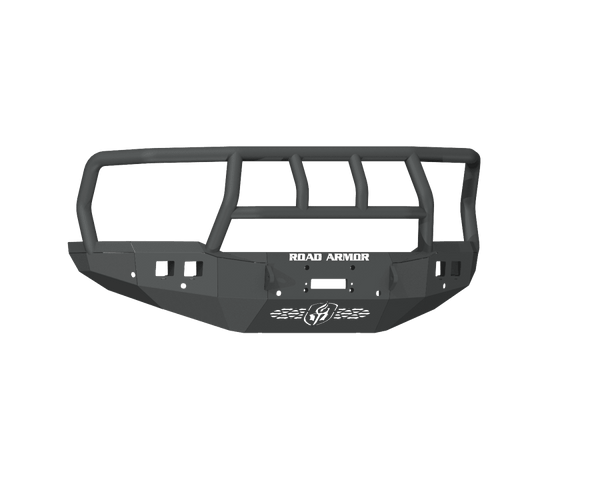 Road Armor 4194F2B 2019-2021 Dodge Ram 2500/3500/4500/5500 Stealth Front Winch Bumper Titan II Guard - BumperStock