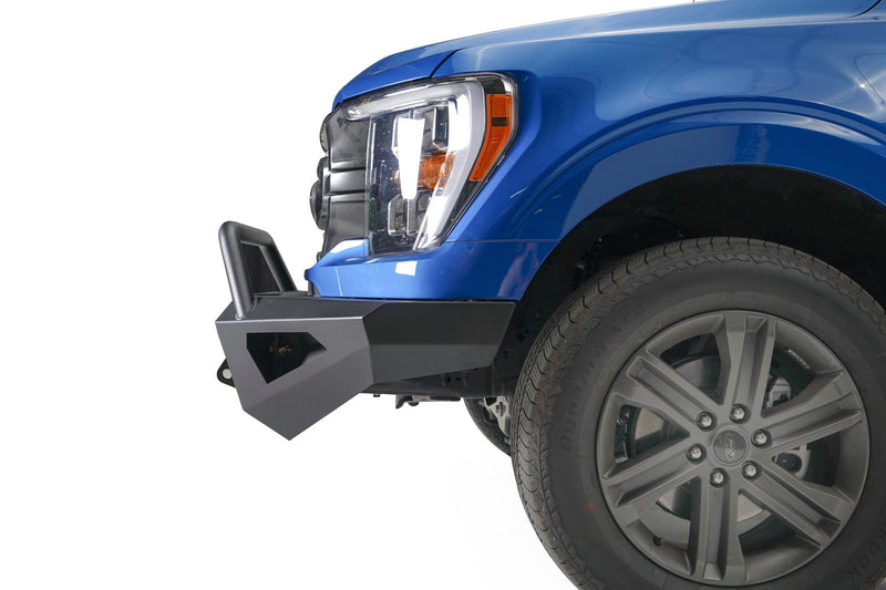 Fab Fours FF21-RS5162-1 Ford F150 2021 Red Steel Winch Front Bumper Pre-Runner Guard - BumperStock