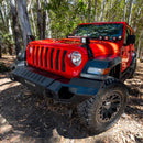 Go Rhino 230121T 2019-2021 Jeep Wrangler Trailline Winch Ready Front Full Width Bumper - BumperStock