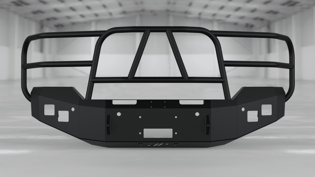 Hammerhead 600-56-0636 Chevy Silverado 1500 2016-2018 Front Winch Bumper with Full Brush Guard - BumperStock