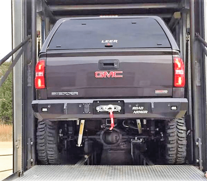 Road Armor 31200B 2015-2019 GMC Sierra 2500/3500 Stealth Rear Winch Bumper - BumperStock