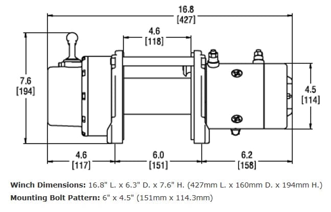 WARN 71550 9.0Rc Truck Winch 9k Synthetic - BumperStock