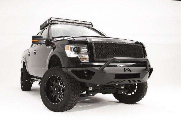Fab Fours FF09-D1952-1 Ford F150 2009-2014 Vengeance Front Bumper Pre-Runner Guard-BumperStock