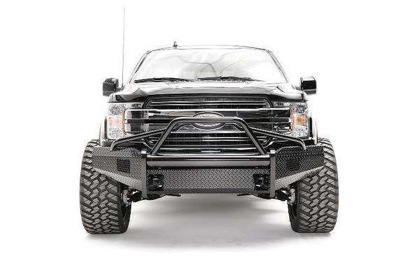 Fab Fours FF18-K4562-1 Ford F150 2018-2020 Black Steel Front Bumper Pre-Runner Guard-BumperStock