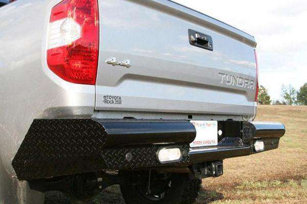 Fab Fours TT14-T2850-1 Toyota Tundra 2014-2021 Black Steel Rear Bumper-BumperStock