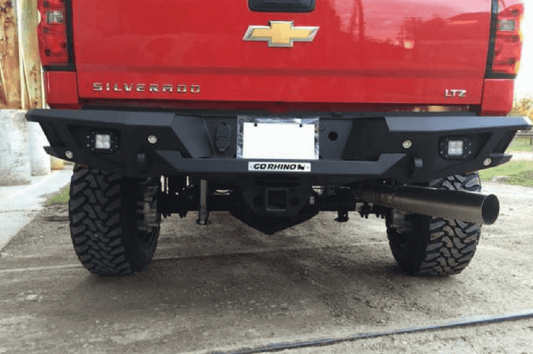 Go Rhino 28173T Chevy Silverado 2500/3500 2015-2019 BR20 Rear Bumper-BumperStock