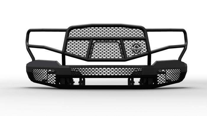 Ranch Hand MFC19HBM1 2019-2021 Chevy Silverado 1500 Midnight Front Bumper with Grille Guard-BumperStock