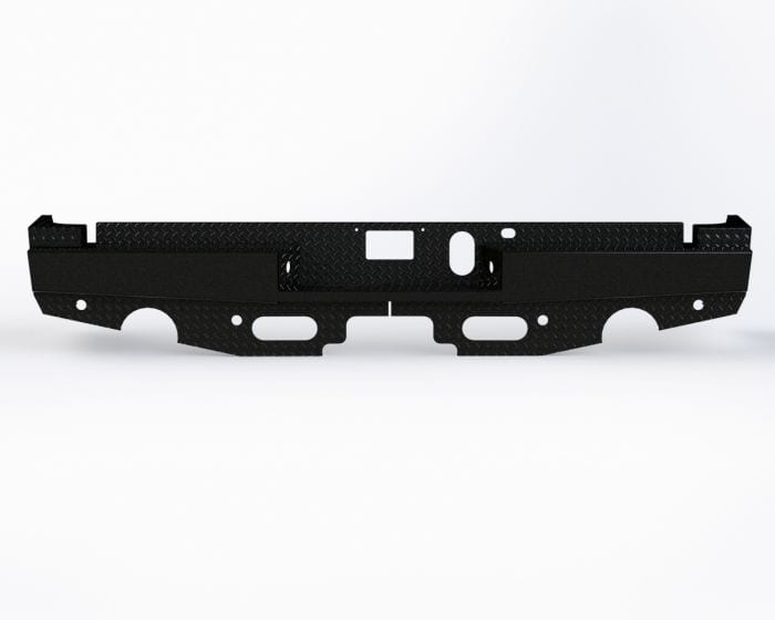 Ranch Hand SBD19HBLSLE 2019-2021 Dodge Ram 1500 Sport Rear Bumper Dual Exhaust-BumperStock