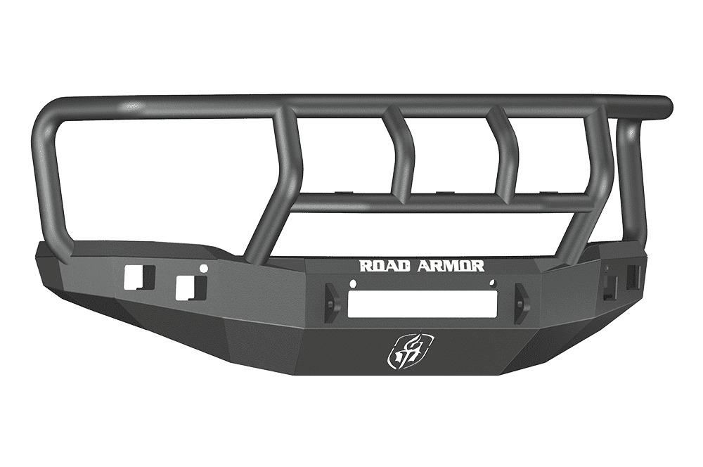 Road Armor 214R2B-NW 2014-2015 GMC Sierra 1500 Stealth Front Non-Winch Bumper Titan II Guard-BumperStock