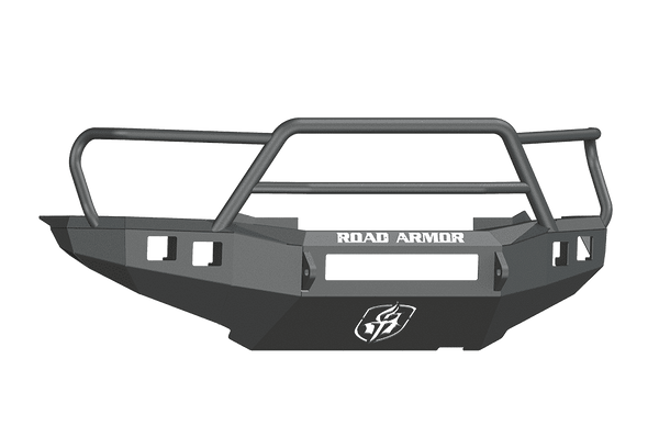 Road Armor 905R5B-NW 2012-2015 Toyota Tacoma Non-Winch Front Bumper with Lonestar Guard and Square Light Holes - Satin Black-BumperStock