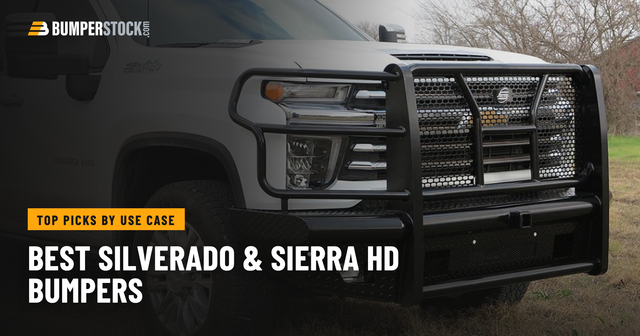 White Chevy Silverado 3500HD High Country with a Steelcraft steel front bumper and grille guard