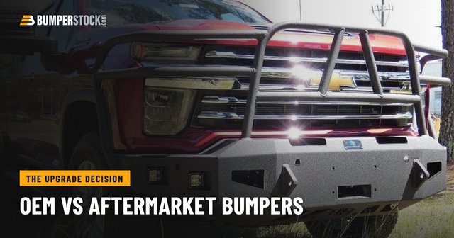 OEM vs aftermarket truck bumpers, the upgrade decision: Hammerhead steel grille guard front bumper on a Chevy Silverado HD