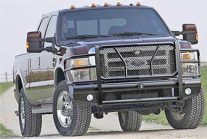 2008-2010 Ford F250 Super Duty with aftermarket front bumper - BumperStock