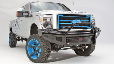 Fab Fours Black Steel Bumpers Ford F250/F350 | BumperStock
