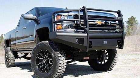 Fab Fours Bumpers Black Steel Elite Chevy Silverado 2500/3500 | BumperStock
