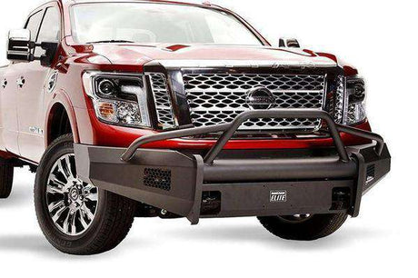Fab Fours Bumpers Black Steel Elite Nissan Titan | BumperStock