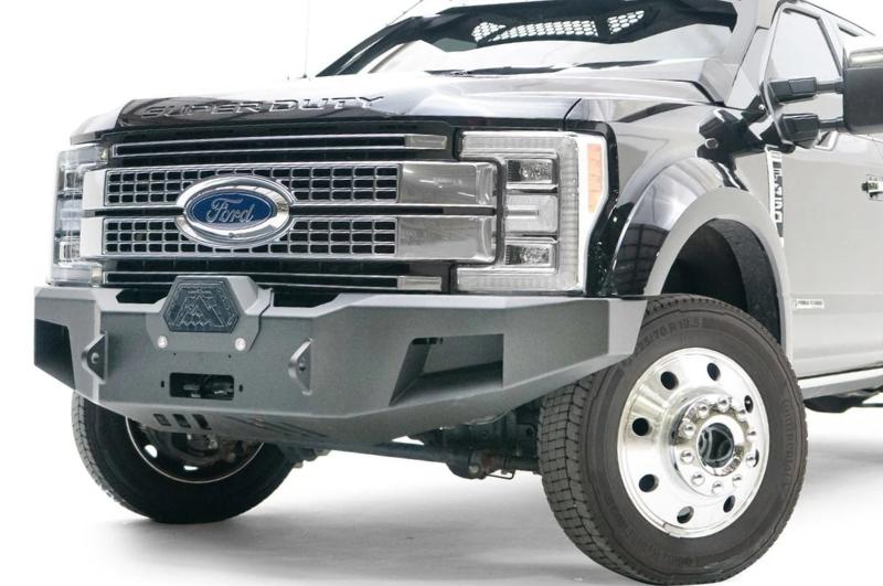 Ford F450 chassis cab with aftermarket bumper - BumperStock