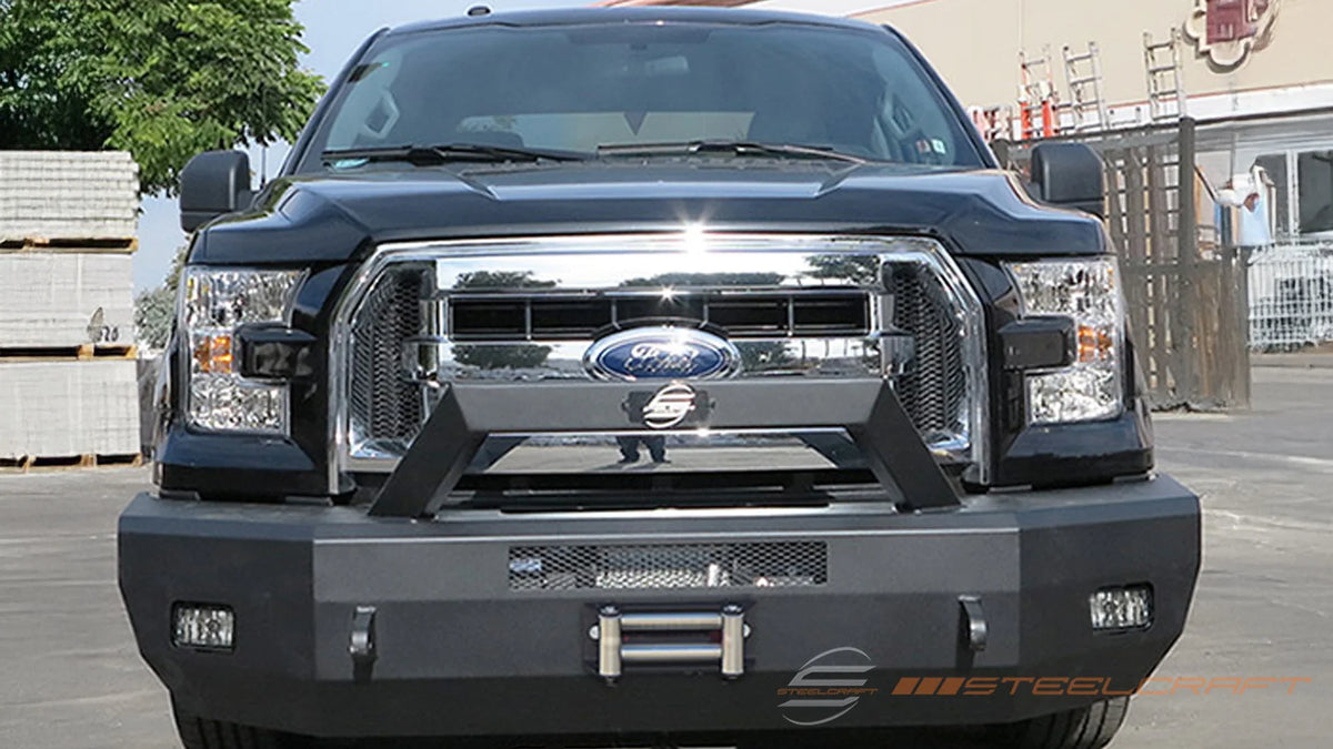 Steelcraft 70-11420 2018-2020 Ford F150 HD Elevation Bullnose Front Bumper Winch Ready