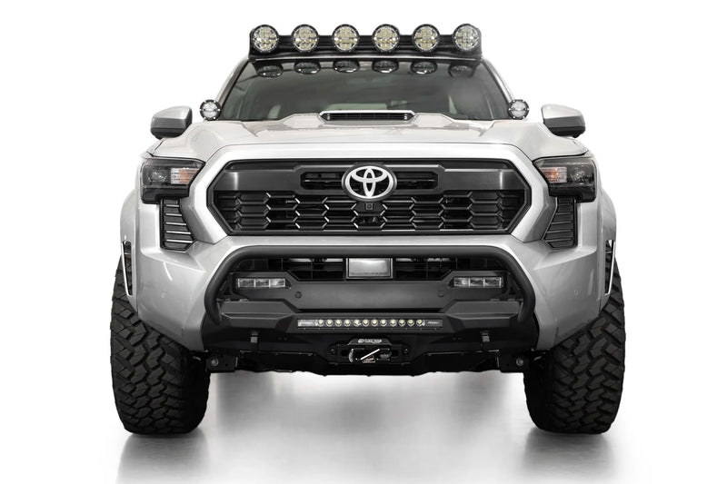 ADD F6703512601NA 2024 Toyota Tacoma Stealth Center Mount Winch Front Bumper with Top Hoop - BumperStock