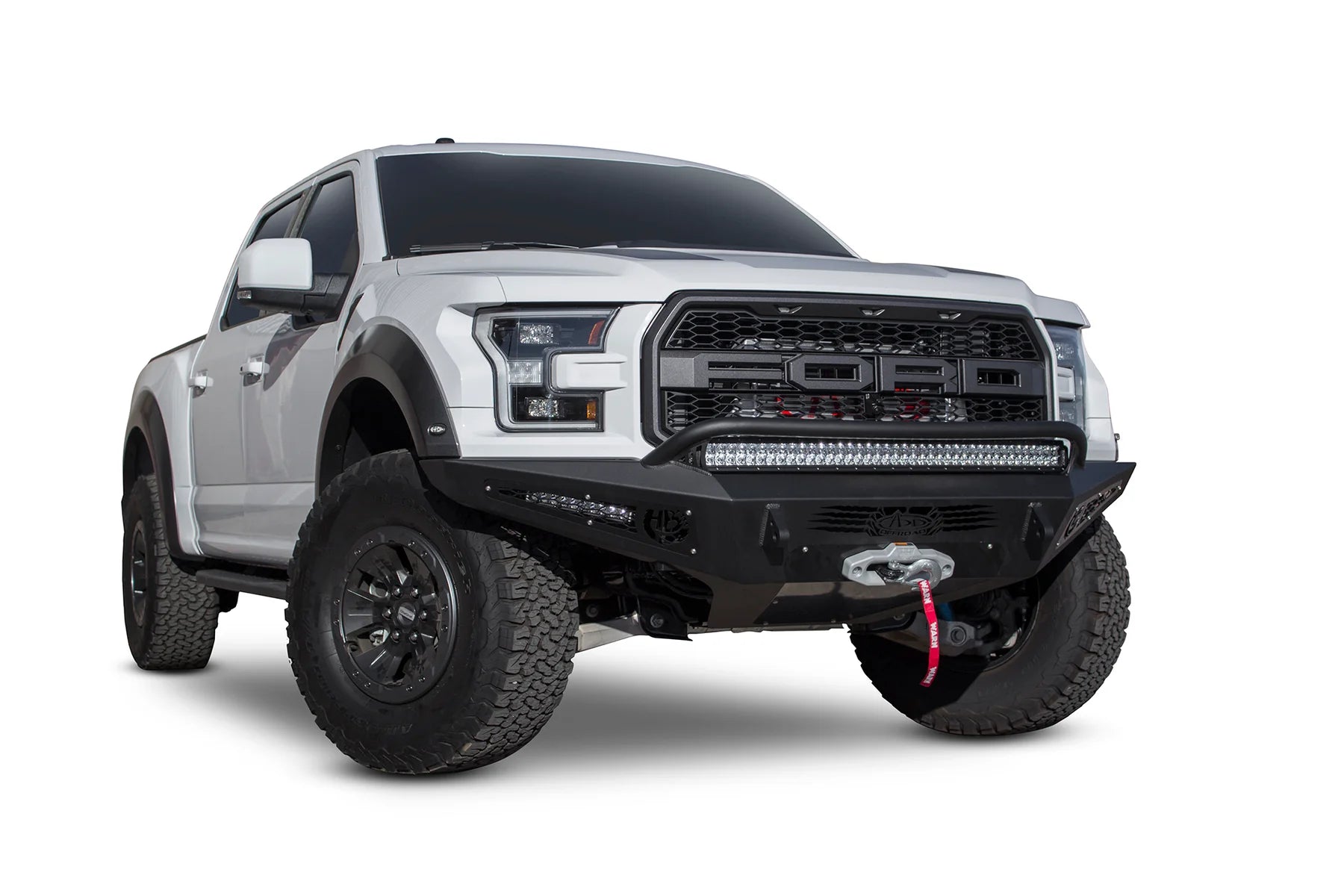 ADD F117382860103 2017-2020 Ford F150 Raptor HoneyBadger Front Bumper with Winch Mount - BumperStock
