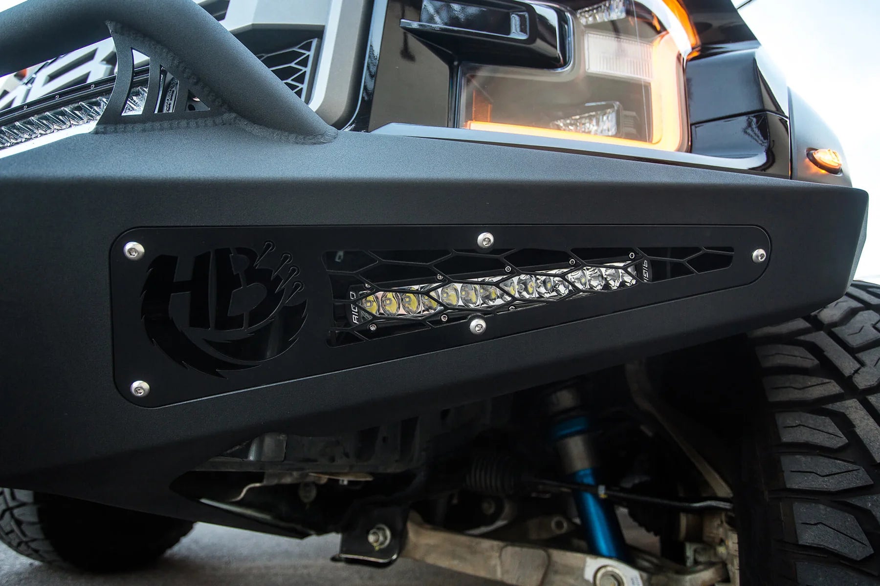 ADD F117382860103 2017-2020 Ford F150 Raptor HoneyBadger Front Bumper with Winch Mount - BumperStock