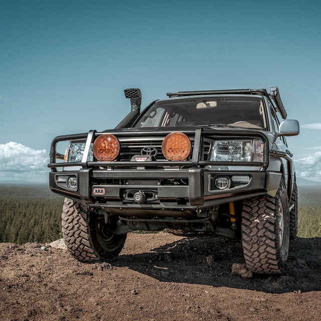 ARB 3413190B Toyota Land Cruiser 2003-2007 Deluxe Front Bumper Winch Ready - BumperStock