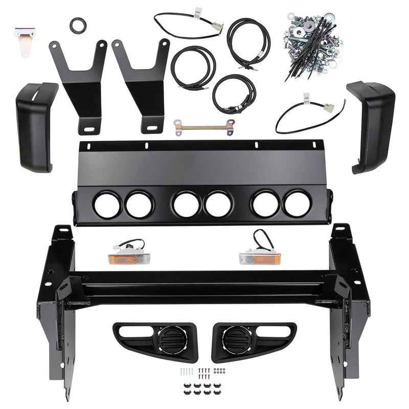ARB 3423130 Toyota Tacoma 2005-2011 Deluxe Front Bumper Winch Ready with Grille Guard, Black Powder Coat Finish - BumperStock