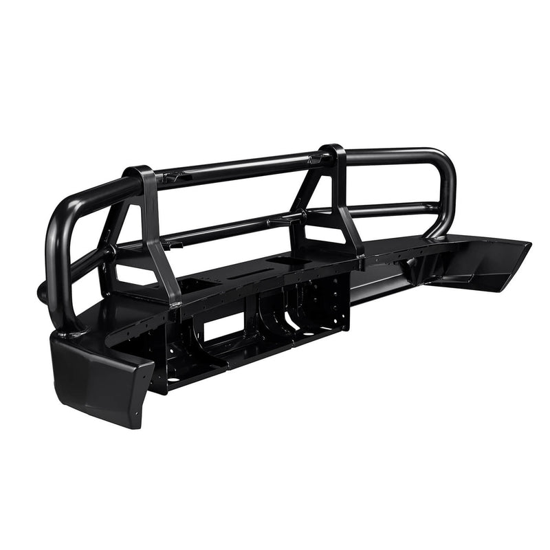 ARB 3462010 Chevy Silverado 2500/3500 1999-2002 Deluxe Front Bumper Winch Ready with Grille Guard, Black Powder Coat Finish - BumperStock