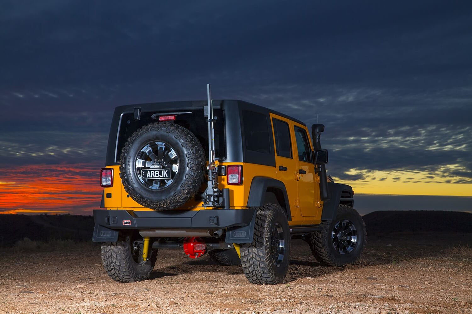 ARB 5650360 Jeep Wrangler JK 2007-2018 Rear Bumper Integrit Textured Black Powder Coat - BumperStock