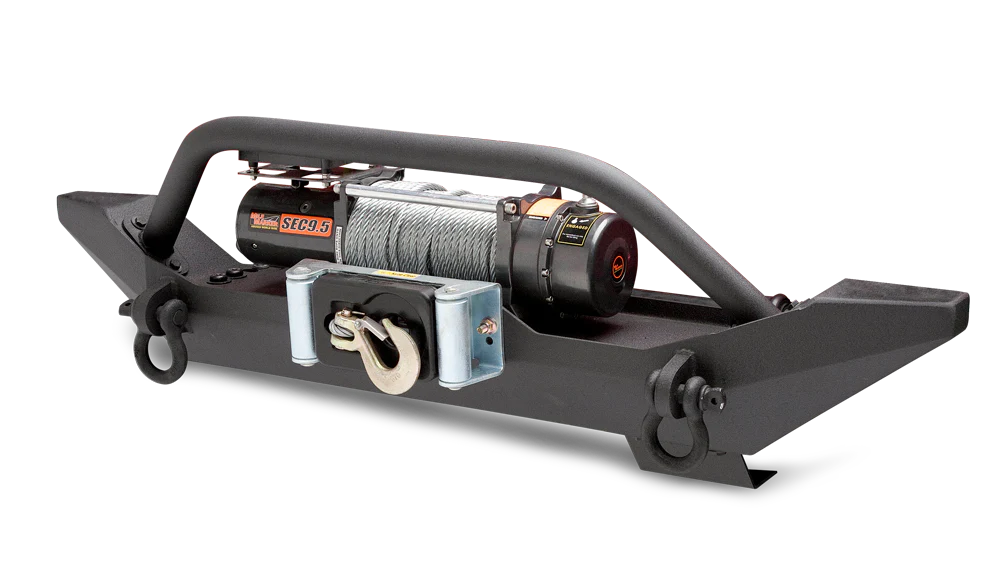 Body Armor TJ-19531 Jeep Wrangler 1987-2006 Front Bumper Winch Ready - BumperStock
