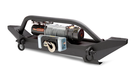 Body Armor TJ-19531 Jeep Wrangler 1987-2006 Front Bumper Winch Ready - BumperStock
