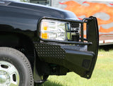 Fab Fours CH11-S2760-1 Chevy Silverado 2500/3500 HD 2011-2014 Black Steel Front Bumper Full Guard - BumperStock