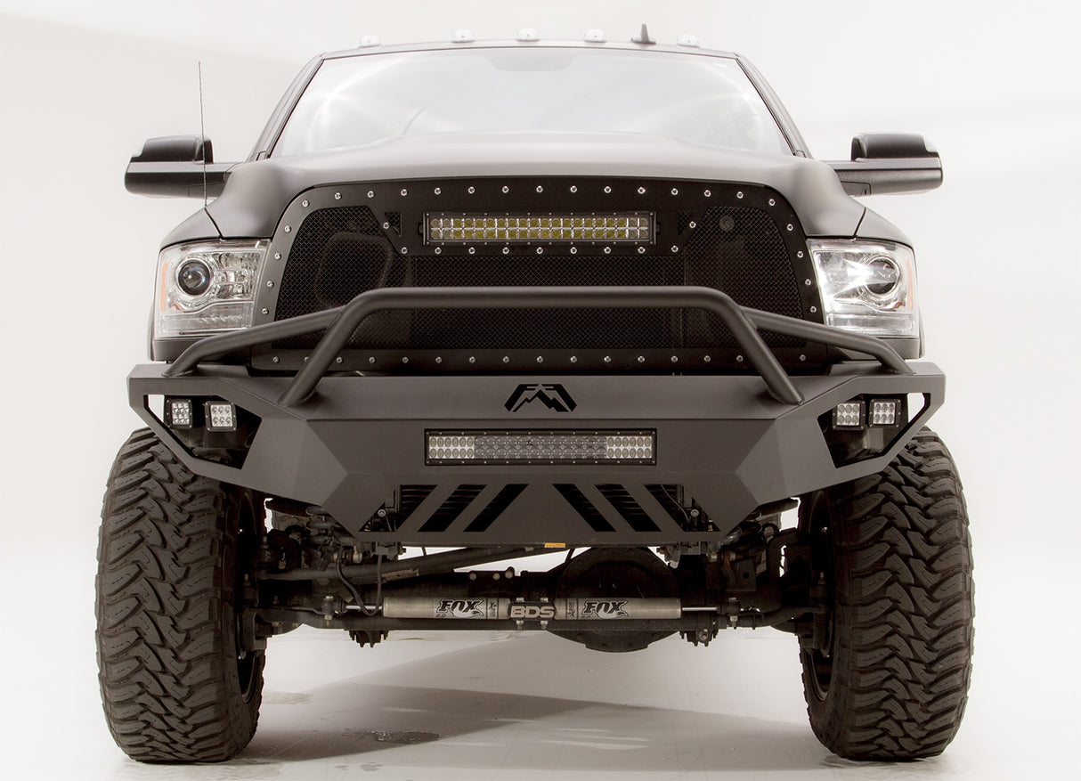 Fab Fours DR10-V2952-1 Dodge Ram 2500/3500 HD 2010-2018 Vengeance Front Bumper Pre-Runner Guard Non-Sensor - BumperStock