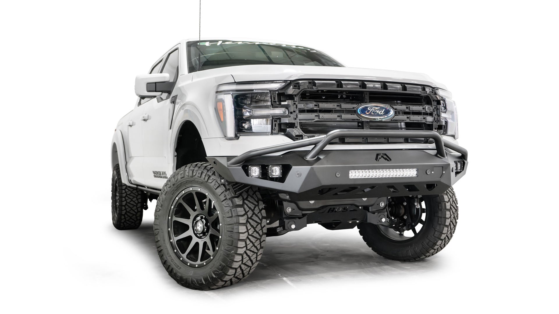 Fab Fours FF24-D6552-1 Ford F150 2024 Vengeance Front Bumper Pre-Runner Guard - BumperStock