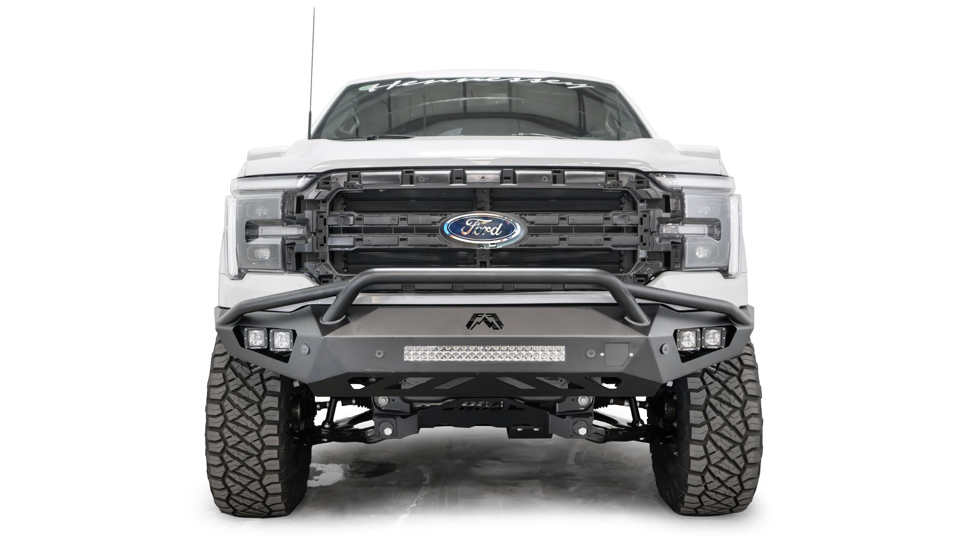 Fab Fours FF24-D6552-1 Ford F150 2024 Vengeance Front Bumper Pre-Runner Guard - BumperStock