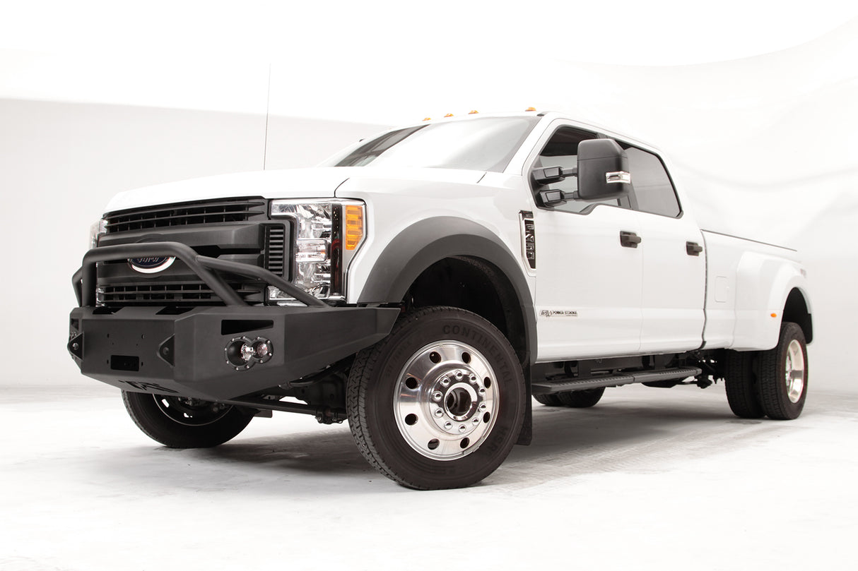 Fab Fours FS17-A4252-1 Ford F450/F550 Superduty 2017-2022 Premium Front Winch Bumper Pre-Runner Guard - BumperStock