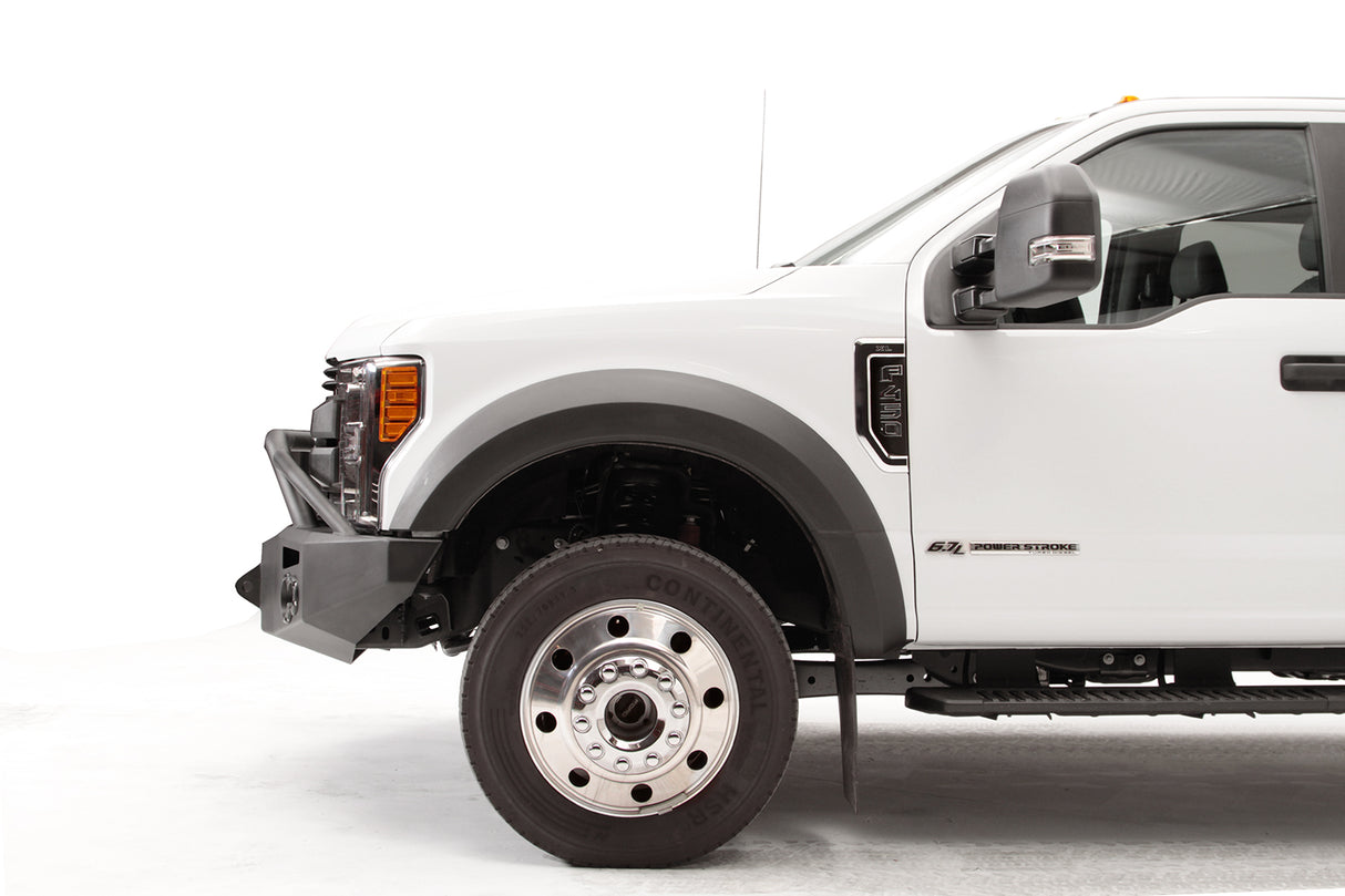 Fab Fours FS17-A4252-1 Ford F450/F550 Superduty 2017-2022 Premium Front Winch Bumper Pre-Runner Guard - BumperStock