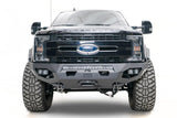 Fab Fours FS17-X4161-1 Ford F250/F350 Super Duty 2017-2022 OE Wheel Well Matrix Front Winch Bumper No Guard - BumperStock